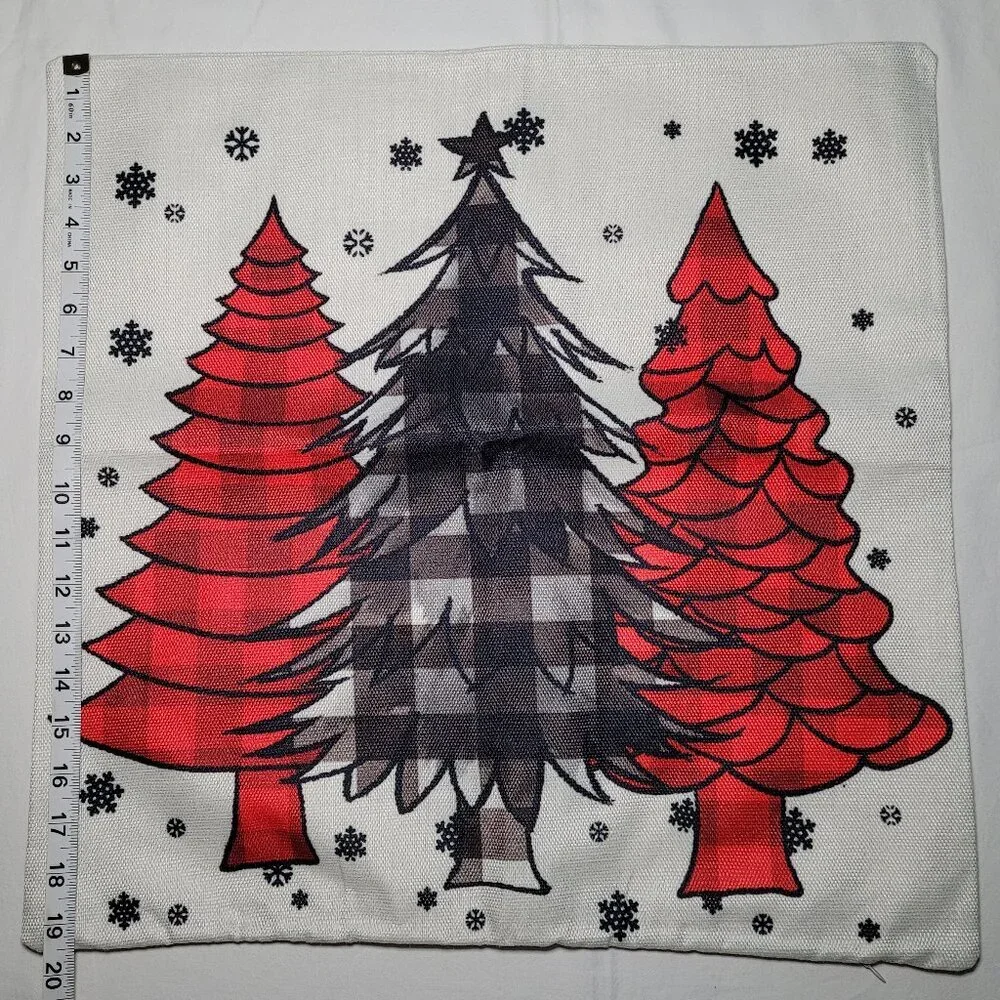 Christmas Throw Pillow Covers 18x18 in Set of 4